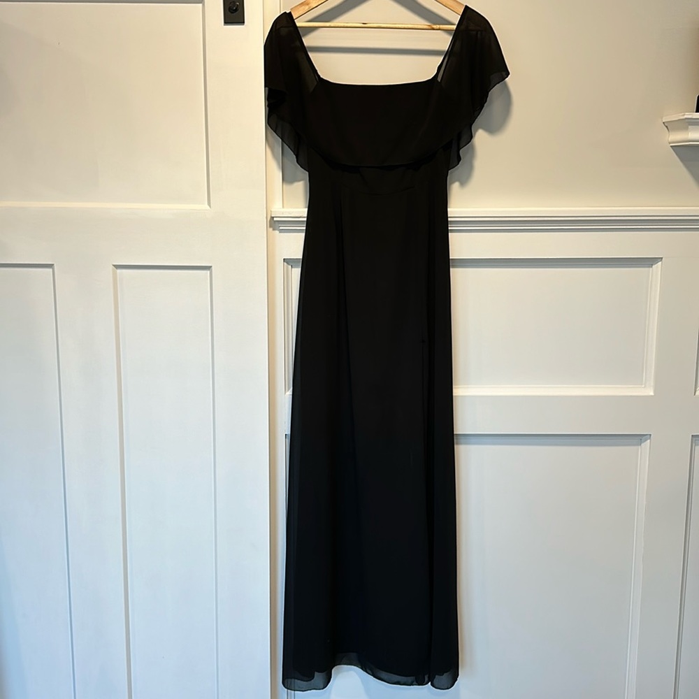 Tobi black off the shoulder maxi dress